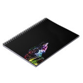 フラクタルの虹のオオカミ ノートブック (左側)