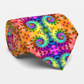 フラクタルの螺線形の歓喜 ネクタイ (ロール)