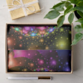 フラクタルの螺線形の虹の星雲 薄葉紙 (ギフト)