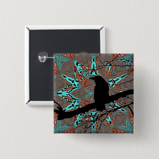 フラクタルの複雑さの星 缶バッジ (正面&裏面)