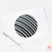 フラクタルの近くにカーブした線 ラウンドシール (封筒)