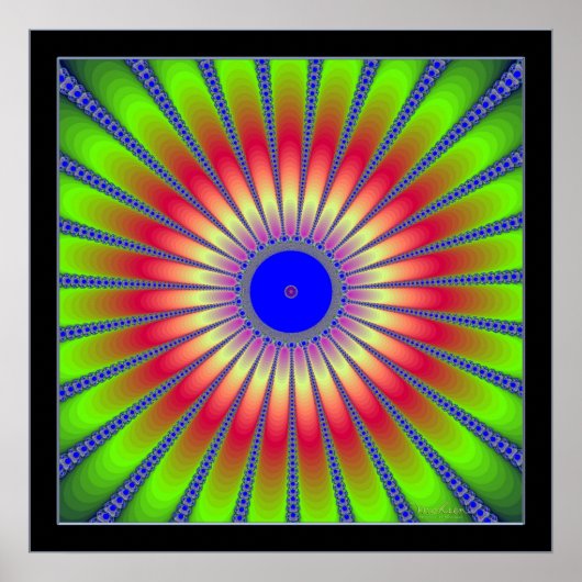 フラクタルの開花 ポスター (正面)