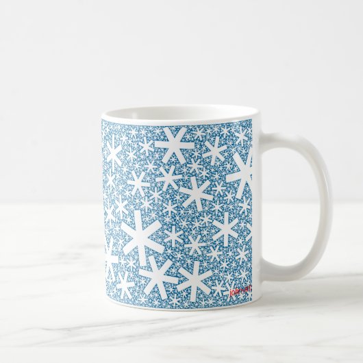 フラクタルの雪片 コーヒーマグカップ (右)