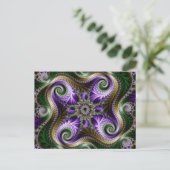 フラクタルの「四角形」ポストカード ポストカード (スタンド正面)