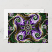 フラクタルの「四角形」ポストカード ポストカード (正面/裏面)