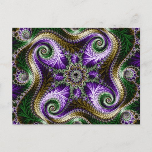 フラクタルの「四角形」ポストカード ポストカード (正面)