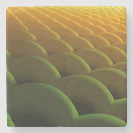 フラクタルはかりで測石コースター ストーンコースター (正面)