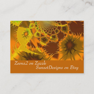 フラクタルは名刺を炎にあてます 名刺