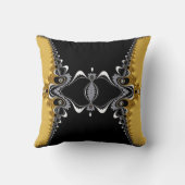 フラクタルは金ゴールドを振ります+魔術のクッション クッション (裏面)