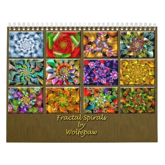 フラクタルらせん状(Fractal Calendar) カレンダー (カバー)