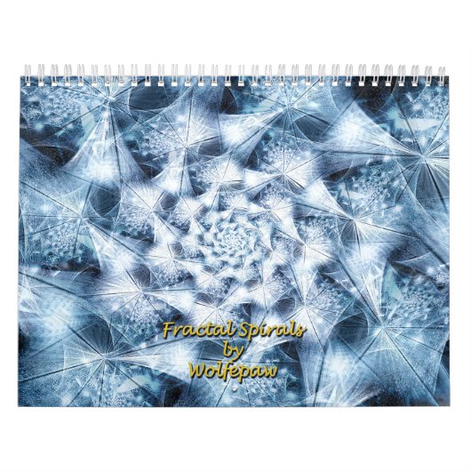 フラクタルらせん状(Wolfepaw Calendar) 1月Cvr カレンダー (カバー)