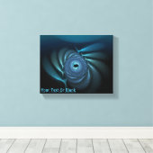 フラクタルを描いた氷鯨 キャンバスプリント (インサイチュ (ウッドフロア))