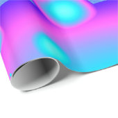 フラクタルを描くネオンサイケデリック分子 ラッピングペーパー (ロールコーナー)