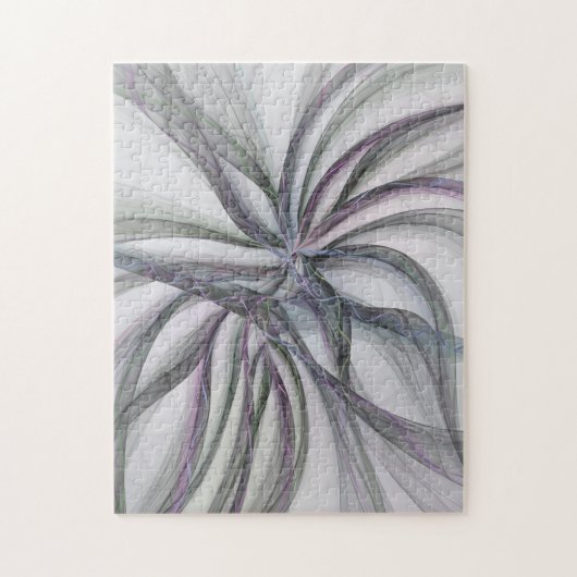 フラクタルを揺モダンらすフィレット動作抽象芸術 ジグソーパズル (縦)