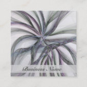 フラクタルを揺モダンらすフィレット動作抽象芸術 スクエア名刺 (正面)