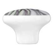 フラクタルを揺モダンらすフィレット動作抽象芸術 セラミックノブ (側面)