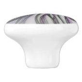 フラクタルを揺モダンらすフィレット動作抽象芸術 セラミックノブ (側面)