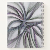 フラクタルを揺モダンらすフィレット動作抽象芸術 ノートブック (裏面)