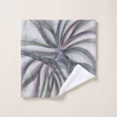 フラクタルを揺モダンらすフィレット動作抽象芸術 バスタオルセット (ウォッシュタオル)