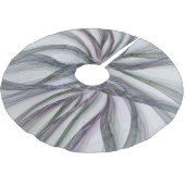 フラクタルを揺モダンらすフィレット動作抽象芸術 ブラッシュドポリエステルツリースカート (アングル)