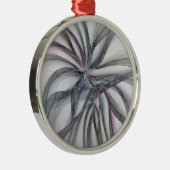 フラクタルを揺モダンらすフィレット動作抽象芸術 メタルオーナメント (右)