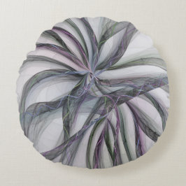 フラクタルを揺モダンらすフィレット動作抽象芸術 ラウンドクッション