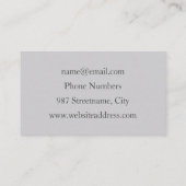 フラクタルを揺モダンらすフィレット動作抽象芸術 名刺 (裏面)