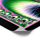 フラクタルを支える孔雀 ポスター (角)