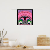 フラクタルを支える孔雀 ポスター (キッチン)