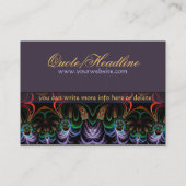 フラクタルアートガーデン名刺 名刺 (裏面)