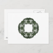 フラクタルアートクリスマスリース シーズンポストカード (正面/裏面)