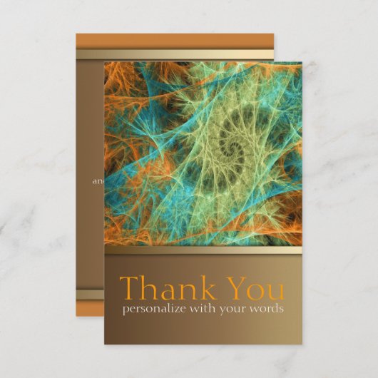 フラクタルアートスワールありがとうございました 招待状 (正面/裏面)