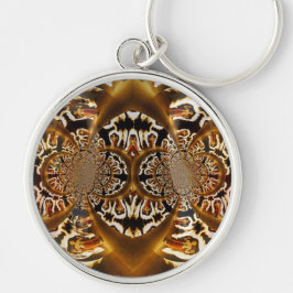 フラクタルアートフレイムキーチェーン キーホルダー