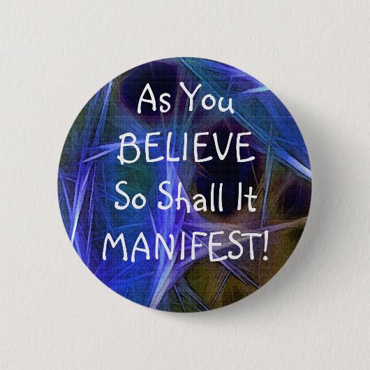 フラクタルアートボ信じタン 缶バッジ (正面)