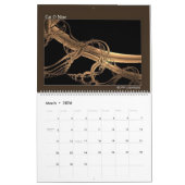 フラクタルアート抽象デザインカラフルカレンダー カレンダー (3月 2026)