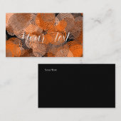 フラクタルアート銅幾何学円スワール 名刺 (正面/裏面)