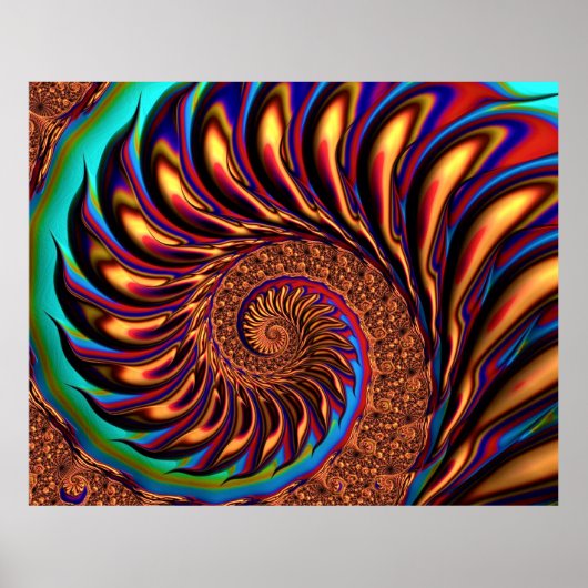 フラクタルアート47ポスター ポスター (正面)
