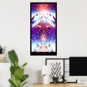 フラクタルアート – 数学の力 ポスター (ホームオフィス)