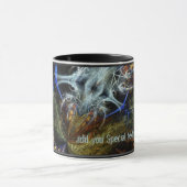 フラクタルアート「未来的」マグカップ マグカップ (中央)