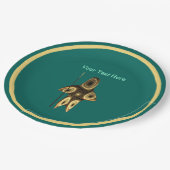 フラクタルイヌイットハンター紙プレート ペーパープレート (アングル)