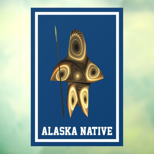 フラクタルイヌイットハンター – アラスカ先住民 ウィンドウサイン (シート3)