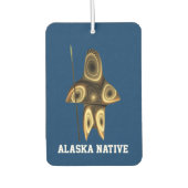 フラクタルイヌイットハンター – アラスカ先住民 カーエアーフレッシュナー (正面)