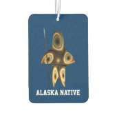 フラクタルイヌイットハンター – アラスカ先住民 カーエアーフレッシュナー (裏面)