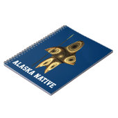 フラクタルイヌイットハンター – アラスカ先住民 ノートブック (左側)