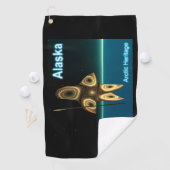 フラクタルイヌイットハンター – アラスカ送料 ゴルフタオル (インサイチュ)