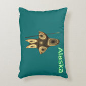 フラクタルイヌイットハンター – アラスカ アクセントクッション (正面(垂直))