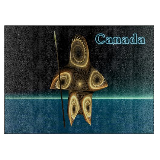 フラクタルイヌイットハンター カッティングボード (正面)