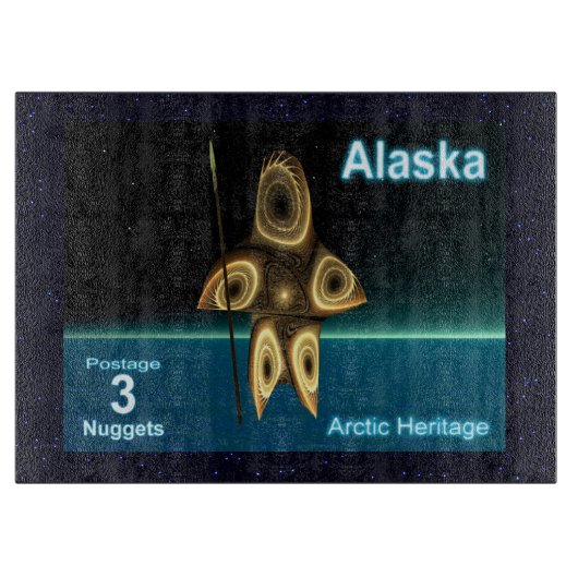 フラクタルイヌイットハンター カッティングボード (正面)