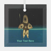 フラクタルイヌイットハンター ガラスオーナメント (正面)