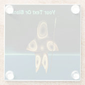 フラクタルイヌイットハンター ガラスコースター (裏面)